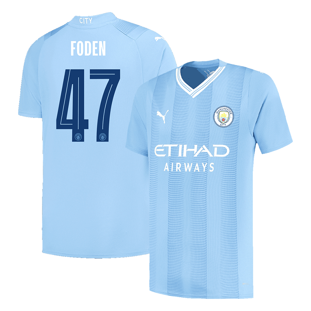 Manchester City FODEN #47 Home Soccer Fan Jersey 2023/24 - Pro Jersey Shop
