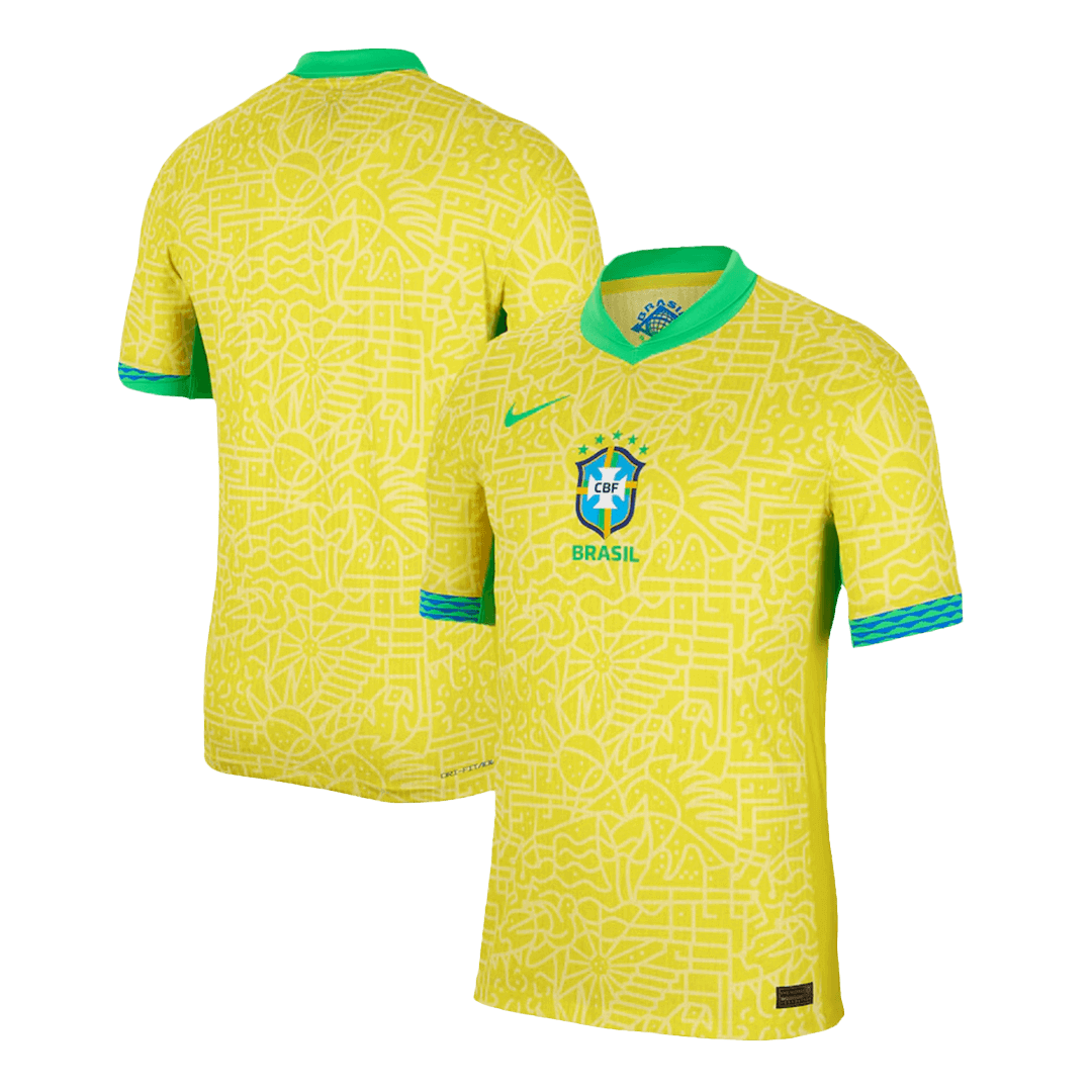 Men's Authentic Brazil Home Soccer Jersey Shirt COPA AMÉRICA - Pro Jersey Shop