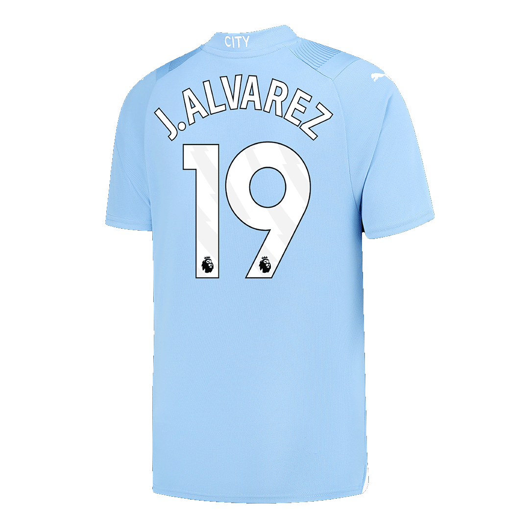 Manchester City J.ALVAREZ #19 Home Soccer Fan Jersey 2023/24 - Pro Jersey Shop