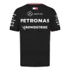 Premium Quality Men's Mercedes AMG Petronas F1 Racing Team T-Shirt Black 2024 - Pro Jersey Shop