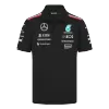 Premium Quality Men's Mercedes AMG Petronas F1 Racing Team Polo Black 2024 - Pro Jersey Shop