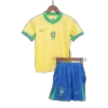 Kids Brazil Home Soccer Jersey Kit (Jersey+Shorts) COPA AMÉRICA 2024 - Pro Jersey Shop