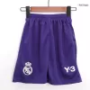 Kids Real Madrid Y-3 Fourth Away Soccer Jersey Kit (Jersey+Shorts) 2023/24 - Pro Jersey Shop