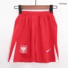 Kids Poland Home Soccer Jersey Kit (Jersey+Shorts) Euro 2024 - Pro Jersey Shop