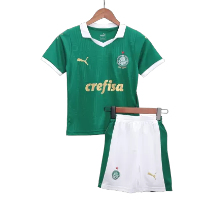 Kids SE Palmeiras Home Soccer Jersey Kit (Jersey+Shorts) 2024/25 - Pro Jersey Shop