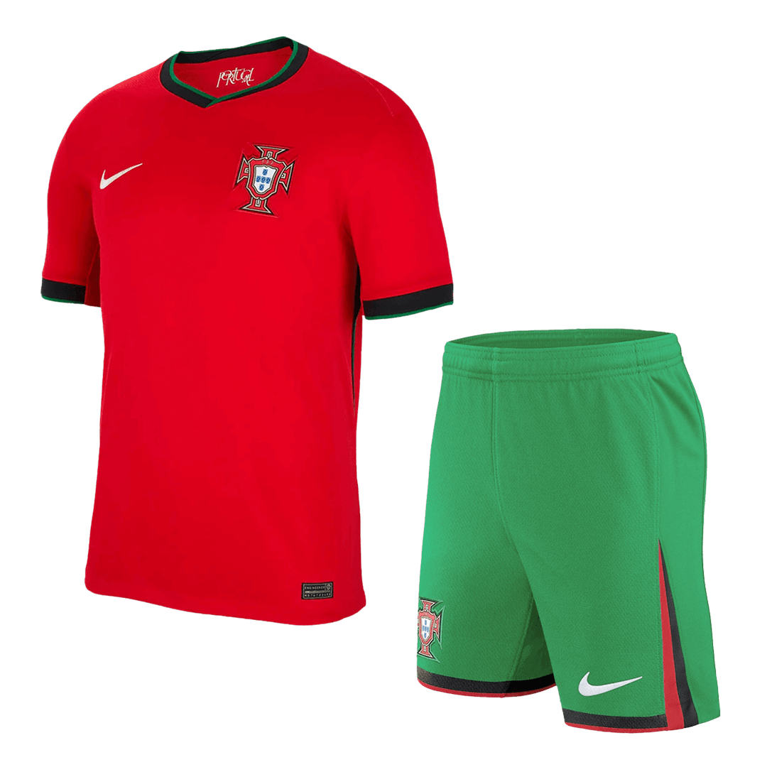 Premium Quality Men's Portugal Home Soccer Jersey Kit (Jersey+Shorts) Euro Euro - Pro Jersey Shop