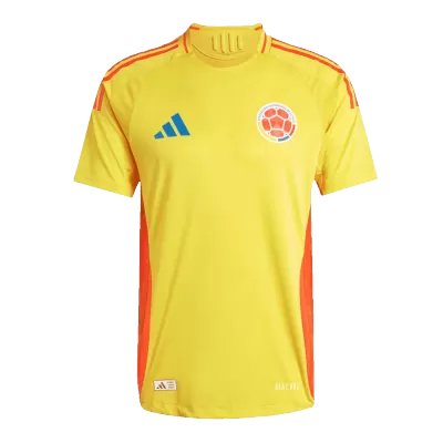 Men's Authentic Colombia Home Soccer Jersey Shirt COPA AMÉRICA 2024 - Player Version - Pro Jersey Shop