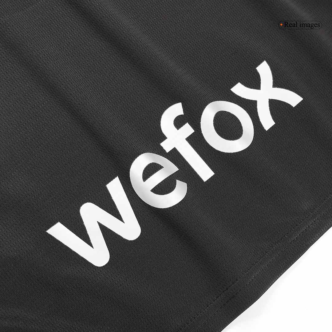 Kids AC Milan x Pleasures Fourth Away Soccer Jersey Kit (Jersey+Shorts) 2023/24-Dark version - Pro Jersey Shop