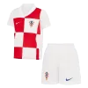 Kids Croatia Home Soccer Jersey Kit (Jersey+Shorts) Euro 2024 - Pro Jersey Shop