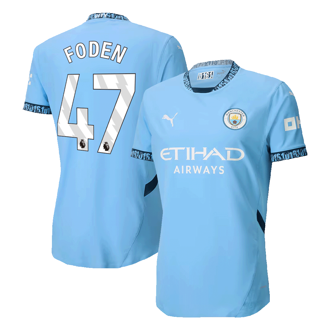 Manchester City FODEN #47 Home Soccer Match Jersey - Pro Jersey Shop