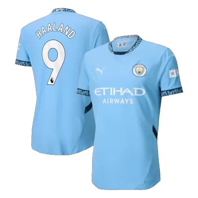 Men's Authentic HAALAND #9 Manchester City Home Soccer Jersey Shirt 2024/25 - Player Version - Pro Jersey Shop