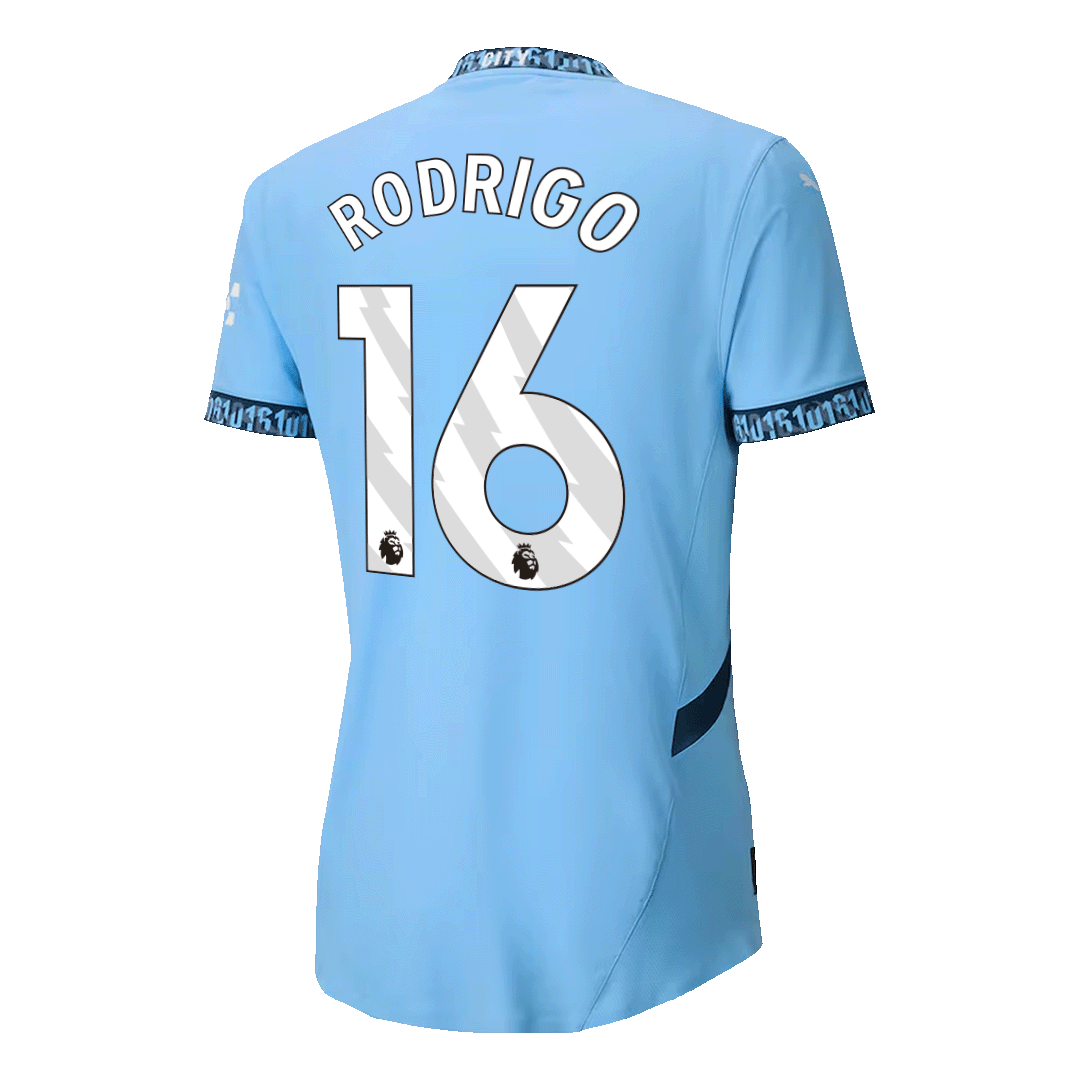 Manchester City RODRIGO #16 Home Soccer Match Jersey - Pro Jersey Shop