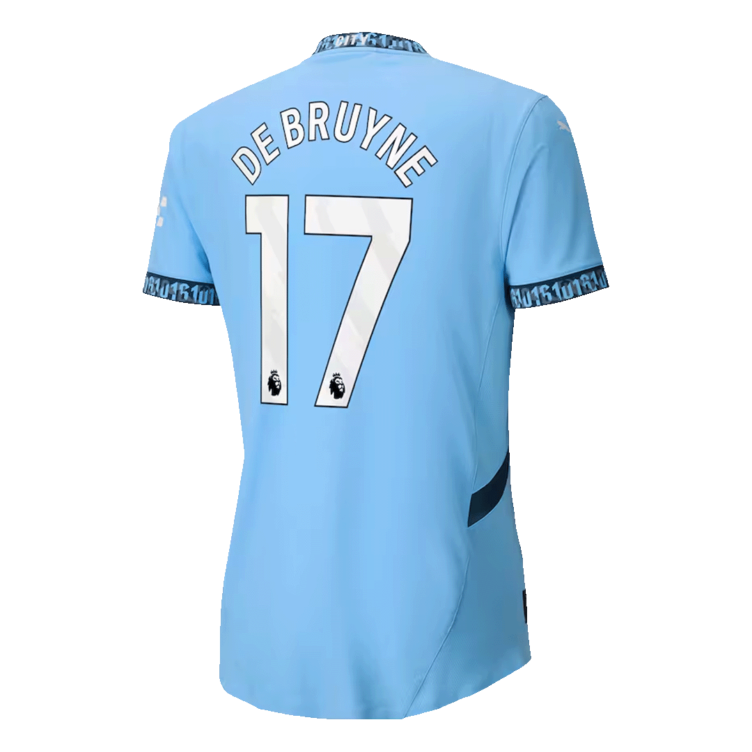 Manchester City DE BRUYNE #17 Home Soccer Match Jersey - Pro Jersey Shop