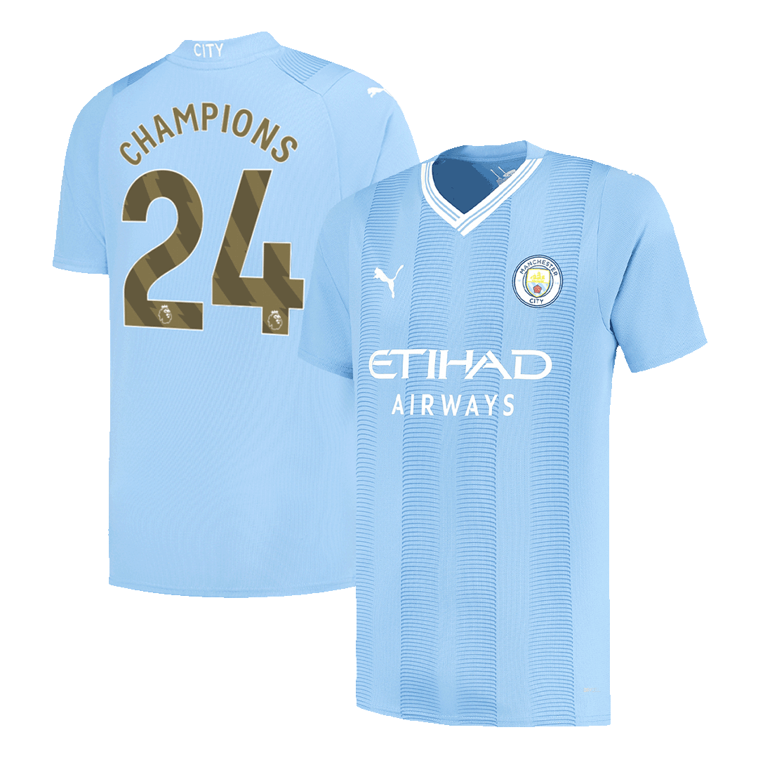 Manchester City CHAMPIONS #24 Home Soccer Fan Jersey 2023/24 - Pro Jersey Shop