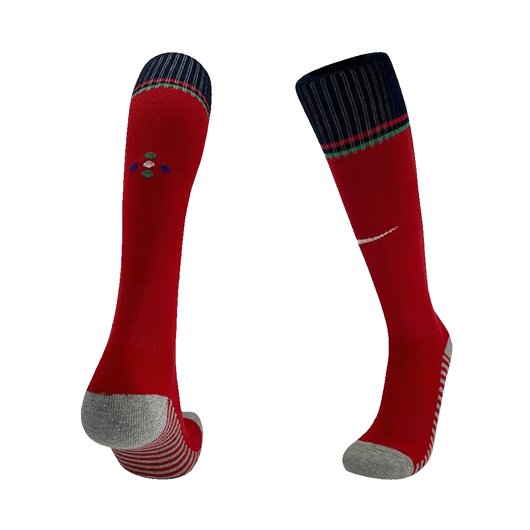 Portugal Home Soccer Socks Euro - Pro Jersey Shop