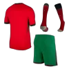 Premium Quality Men's Portugal Home Soccer Jersey Whole Kit (Jersey+Shorts+Socks) Euro 2024 - Pro Jersey Shop