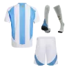 Kids Argentina Home Soccer Jersey Whole Kit (Jersey+Shorts+Socks) COPA AMÉRICA 2024 - Pro Jersey Shop