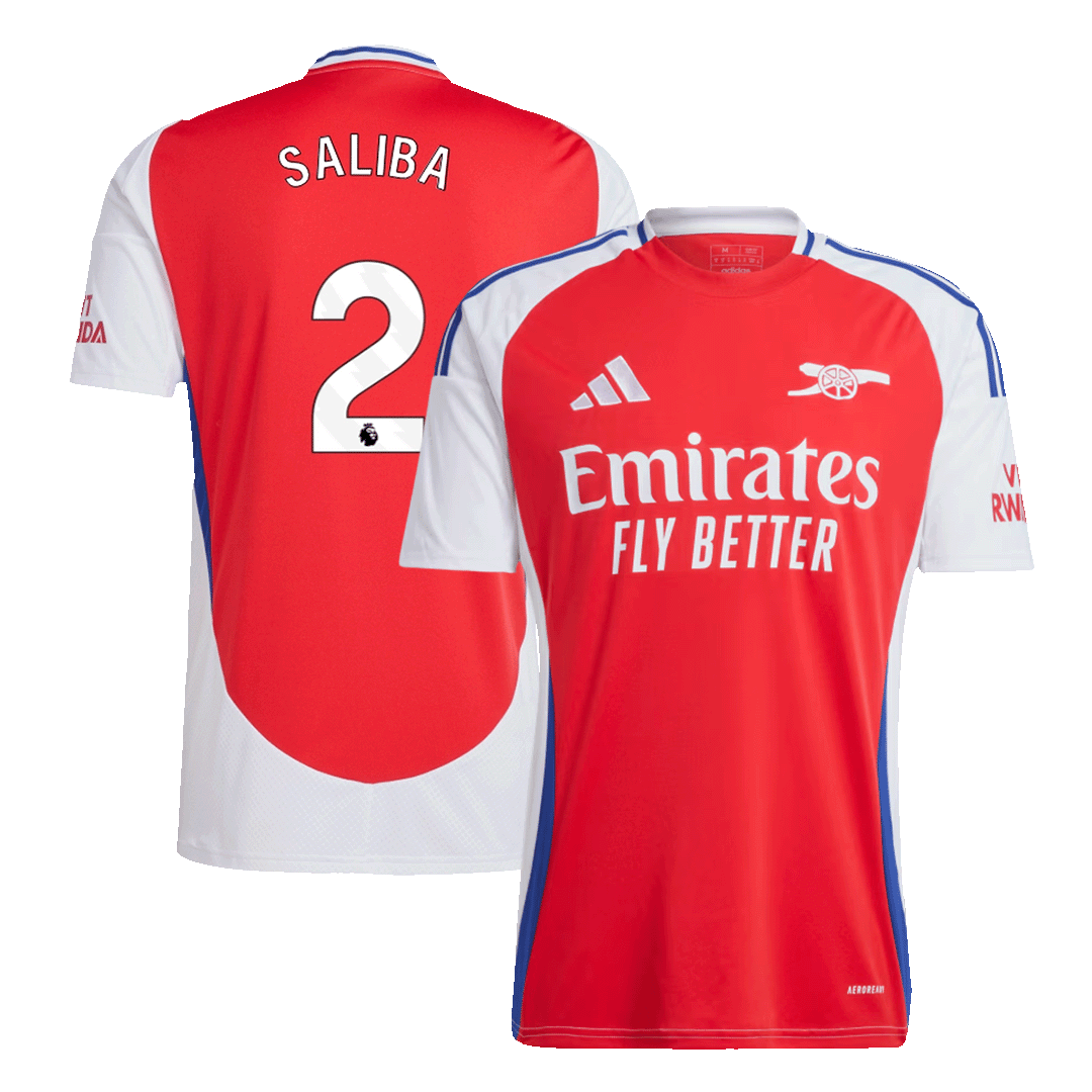 Arsenal SALIBA #2 Home Soccer Fan Jersey - Pro Jersey Shop