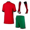 Kids Portugal Home Soccer Jersey Whole Kit (Jersey+Shorts+Socks) Euro 2024 - Pro Jersey Shop