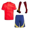 Premium Quality Kids's Spain Home Soccer Jersey Whole Kit (Jersey+Shorts+Socks) Euro 2024 - Pro Jersey Shop