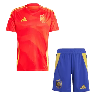 Premium Quality Men's Spain Home Soccer Jersey Kit (Jersey+Shorts) Euro Euro 2024 - Pro Jersey Shop