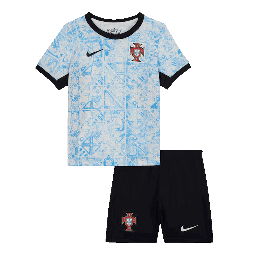 Kids Portugal Away Soccer Jersey Kit (Jersey+Shorts) Euro - Pro Jersey Shop