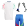 Kids Italy Away Soccer Jersey Whole Kit (Jersey+Shorts+Socks) Euro 2024 - Pro Jersey Shop