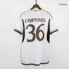 Premium Quality Men's CAMPEONES #36 Real Madrid Home Soccer Jersey Shirt 2023/24 - Fan Version - Pro Jersey Shop