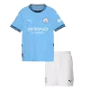 Kids Manchester City Home Soccer Jersey Kit (Jersey+Shorts) 2024/25 - Pro Jersey Shop