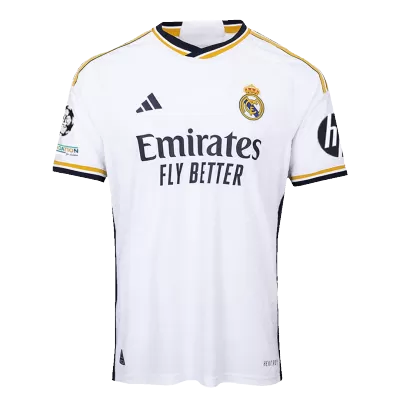 UCL Men's Authentic Real Madrid Home Soccer Jersey Shirt 2023/24 - Player Version - Pro Jersey Shop