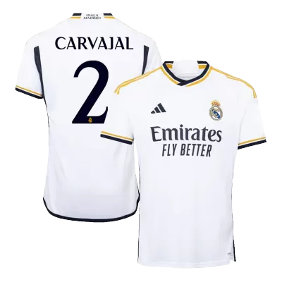 Premium Quality Men's CARVAJAL #2 Real Madrid Home Soccer Jersey Shirt 2023/24 - Fan Version - Pro Jersey Shop