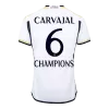 Premium Quality Men's CARVAJAL #6 CHAMPIONS Real Madrid Home Soccer Jersey Shirt 2023/24 - Fan Version - Pro Jersey Shop