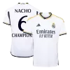 Premium Quality Men's NACHO #6 CHAMPIONS Real Madrid Home Soccer Jersey Shirt 2023/24 - Fan Version - Pro Jersey Shop