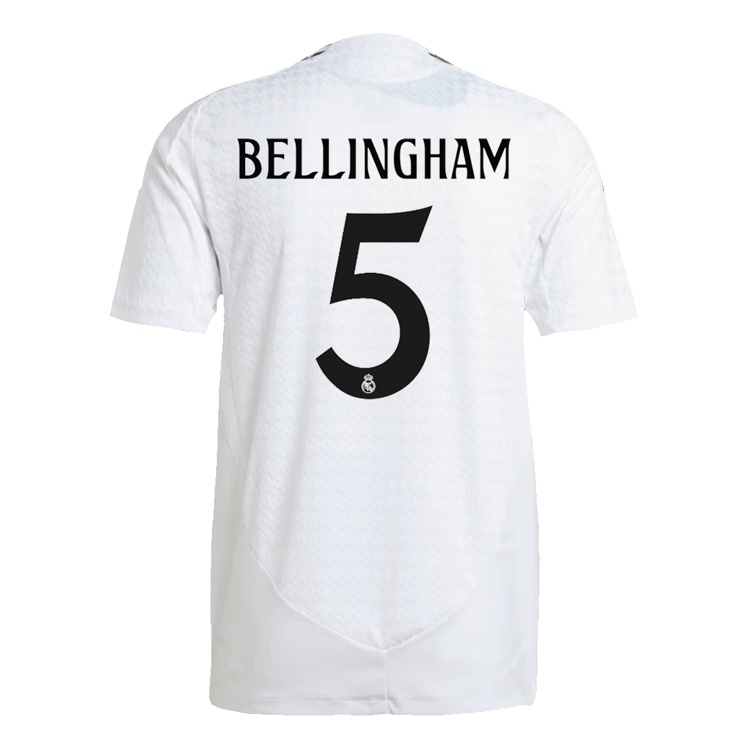 Premium Quality Men's Authentic BELLINGHAM #5 Real Madrid Home Soccer Jersey Shirt - Player Version - Pro Jersey Shop