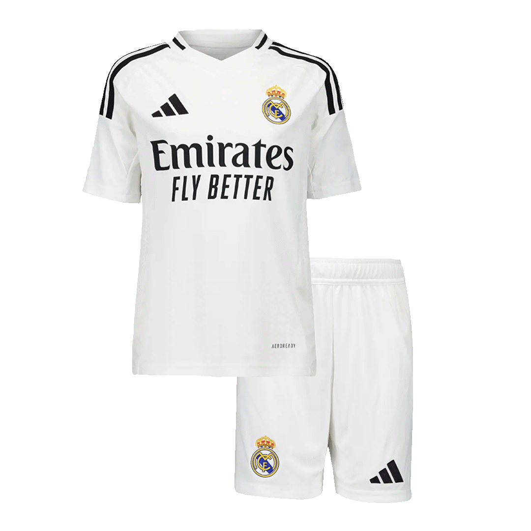 Kids Real Madrid Home Soccer Jersey Kit - Pro Jersey Shop