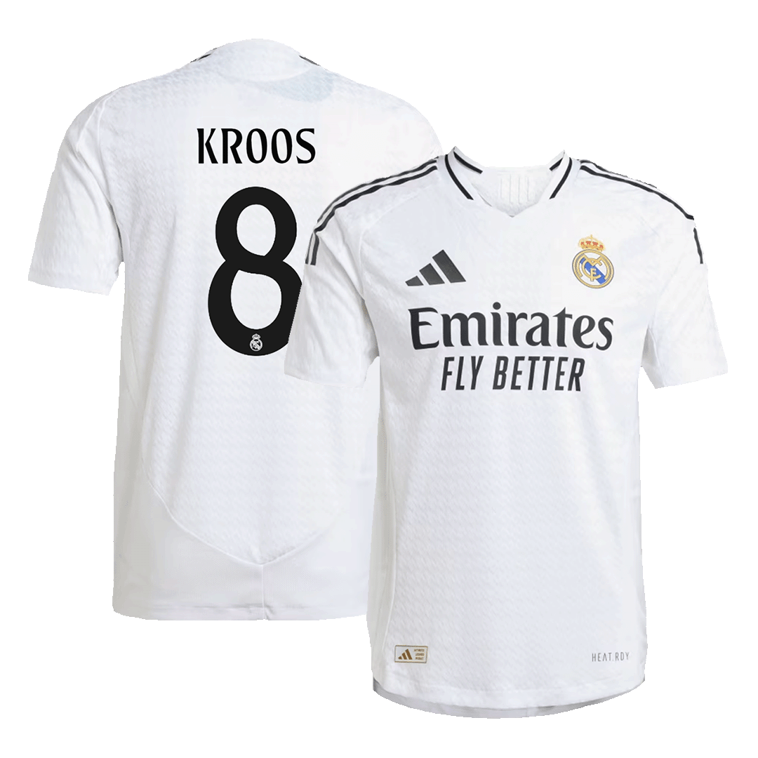Premium Quality Men's Authentic KROOS #8 Real Madrid Home Soccer Jersey Shirt - Player Version - Pro Jersey Shop