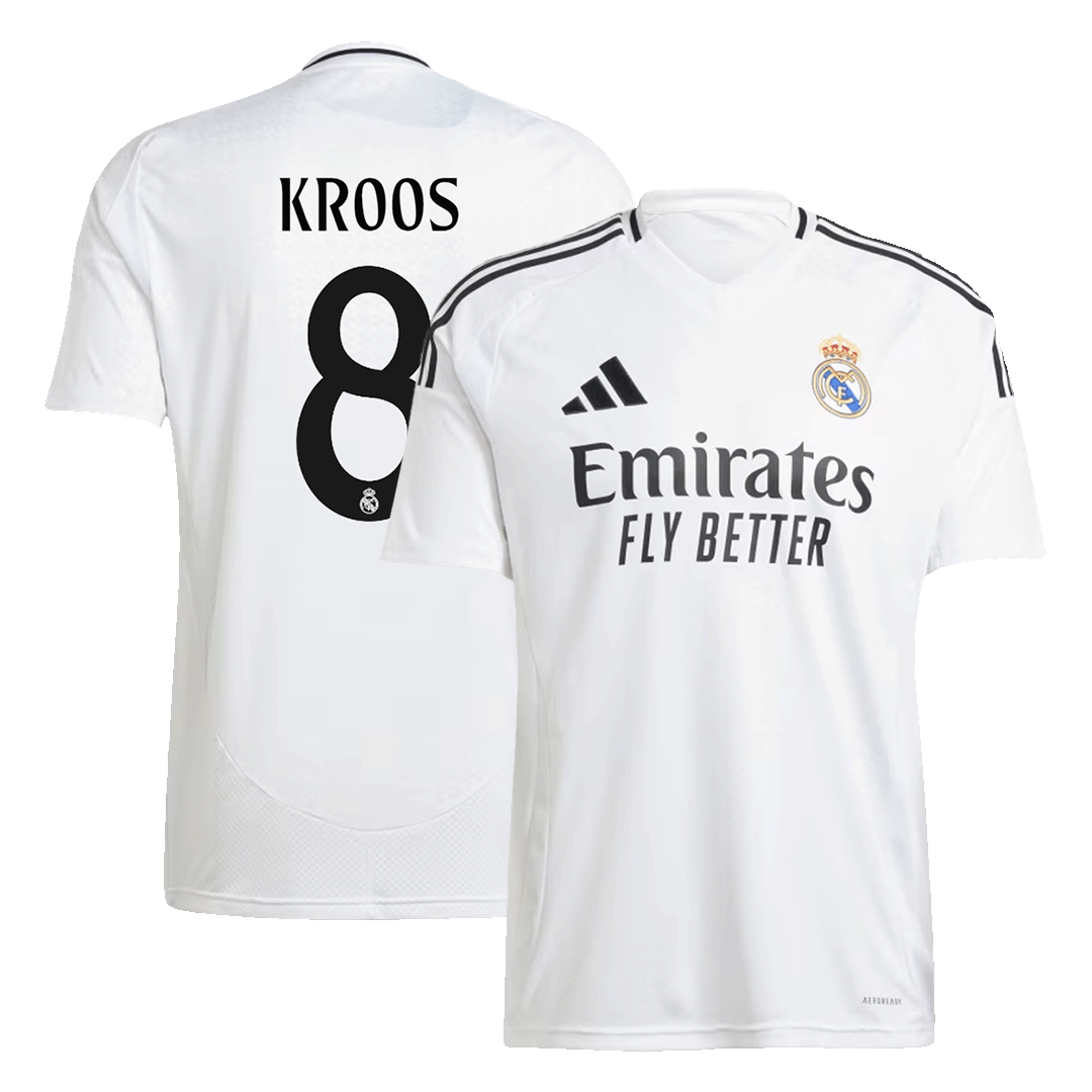 Premium Quality Men's KROOS #8 Real Madrid Home Soccer Jersey Shirt - Fan Version - Pro Jersey Shop