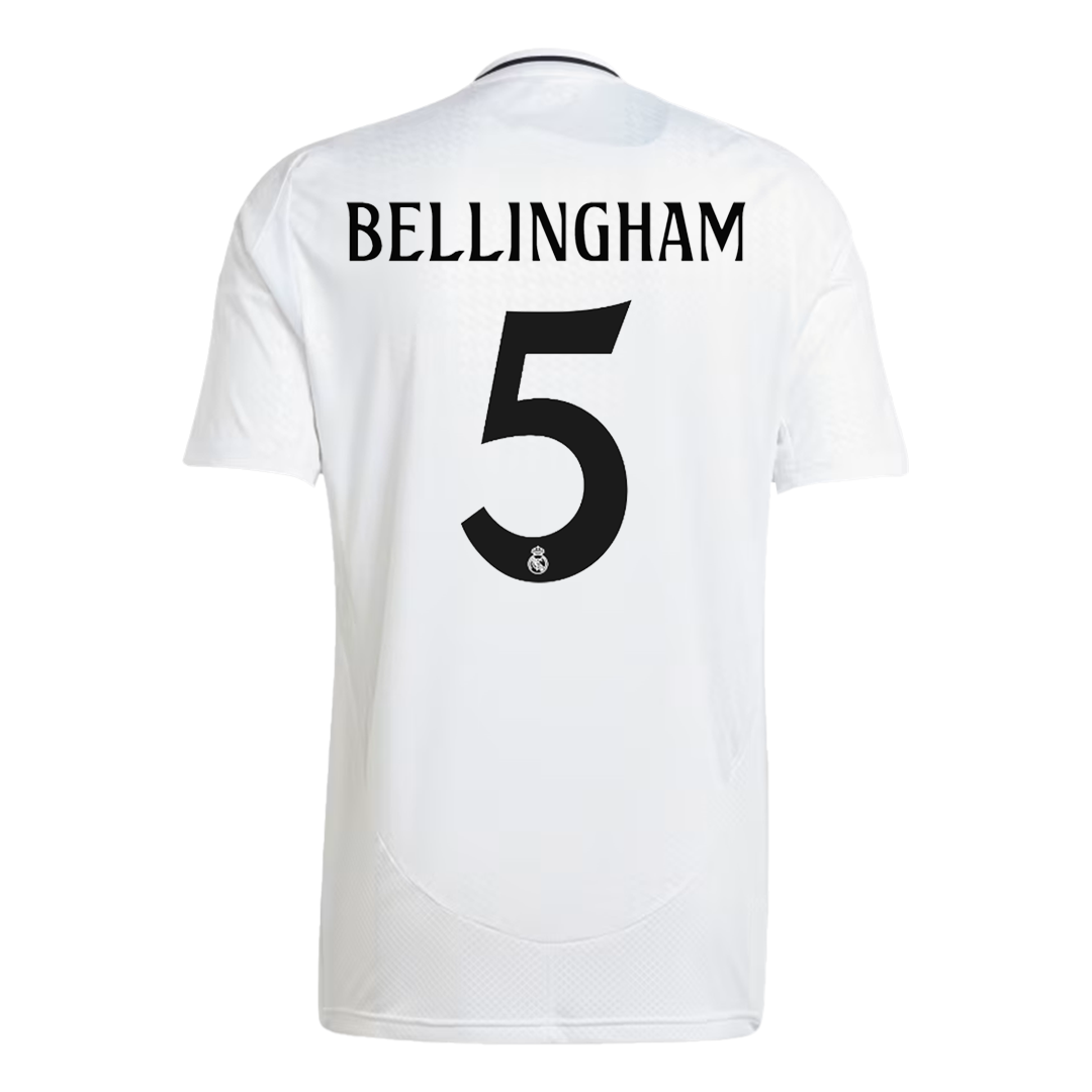Premium Quality Men's BELLINGHAM #5 Real Madrid Home Soccer Jersey Shirt - Fan Version - Pro Jersey Shop