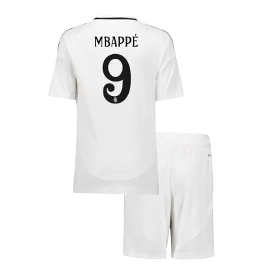 Premium Quality Kids MBAPPÉ #9 Real Madrid Home Soccer Jersey Kit (Jersey+Shorts) 2024/25 - Pro Jersey Shop