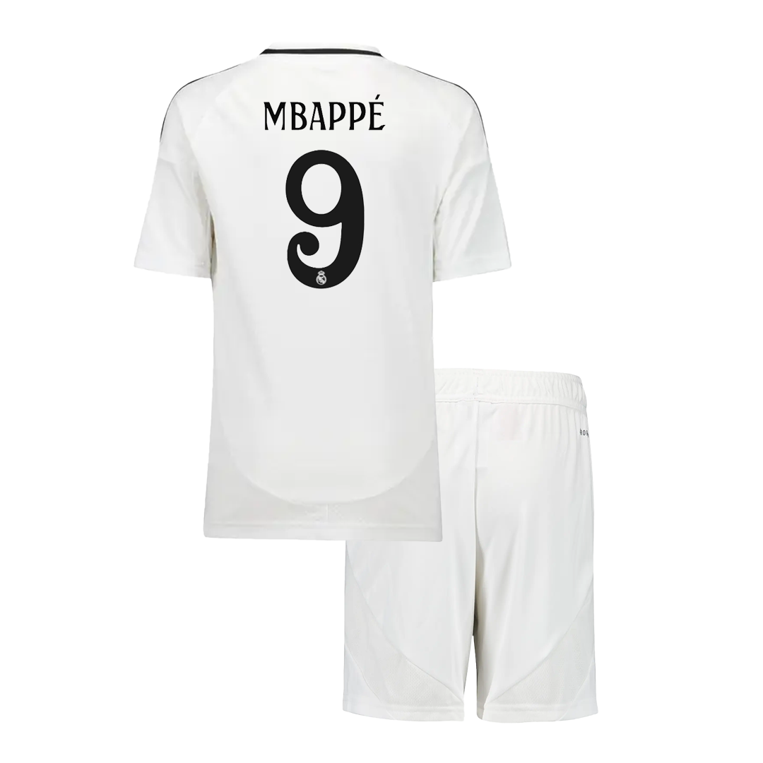 Kids MBAPPÉ #9 Real Madrid Home Soccer Jersey Kit - Pro Jersey Shop