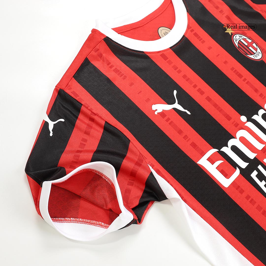 Men's Authentic AC Milan Home Soccer Jersey Shirt - Player Version - Pro Jersey Shop