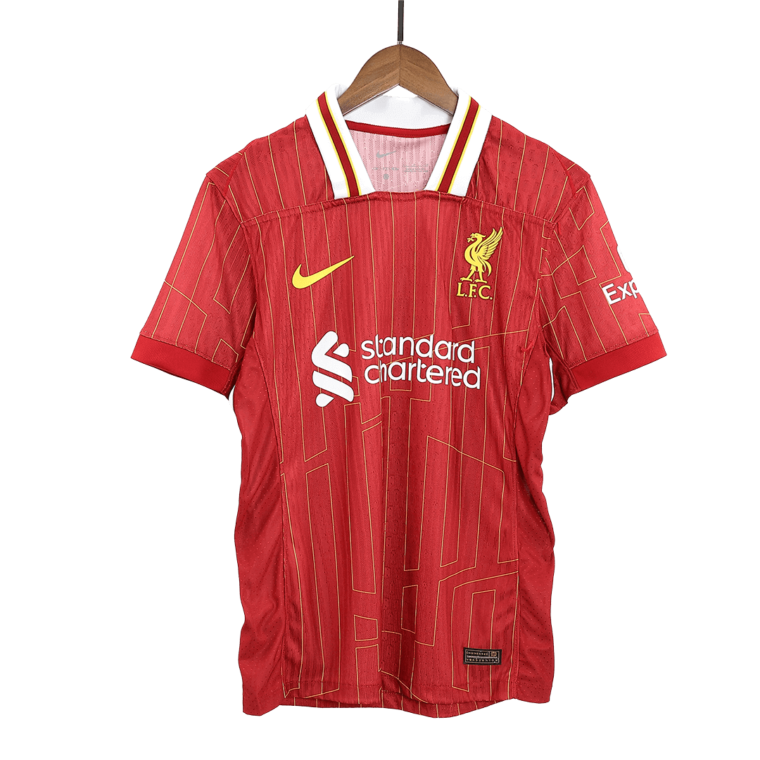 Men's Authentic VIRGIL #4 Liverpool Home Soccer Jersey Shirt - Player Version - Pro Jersey Shop