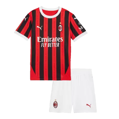 Kids AC Milan Home Soccer Jersey Kit (Jersey+Shorts) 2024/25 - Pro Jersey Shop