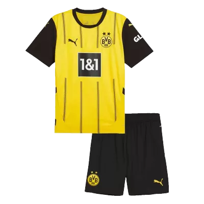 Premium Quality Kids Borussia Dortmund Home Soccer Jersey Kit (Jersey+Shorts) 2024/25 - Pro Jersey Shop