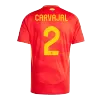 Premium Quality Men's CARVAJAL #2 Spain Home Soccer Jersey Shirt Euro 2024 - Fan Version - Pro Jersey Shop