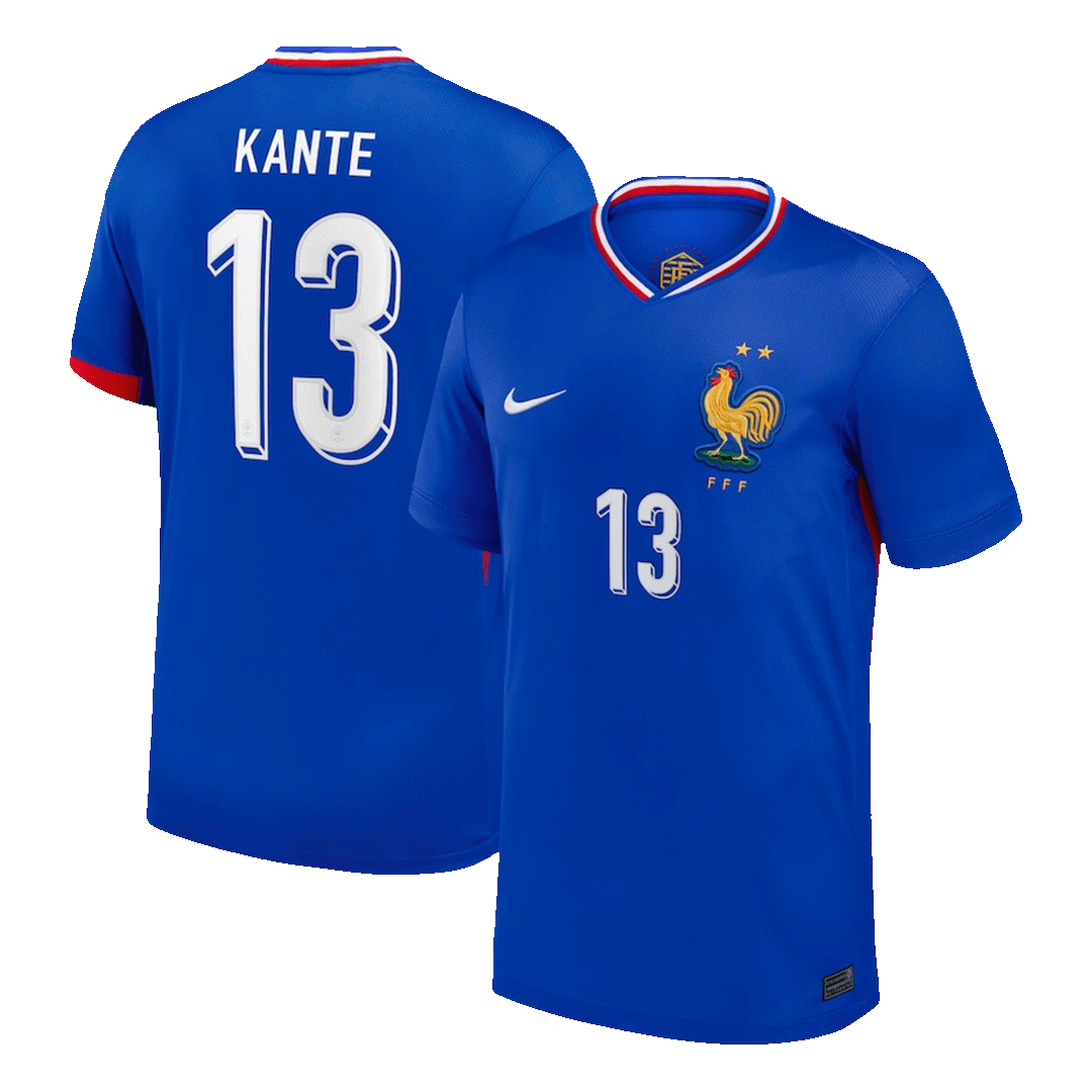 Premium Quality Men's KANTE #13 France Home Soccer Jersey Shirt Euro - Fan Version - Pro Jersey Shop