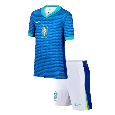 Kids Brazil Away Soccer Jersey Kit (Jersey+Shorts) COPA AMÉRICA 2024 - Pro Jersey Shop