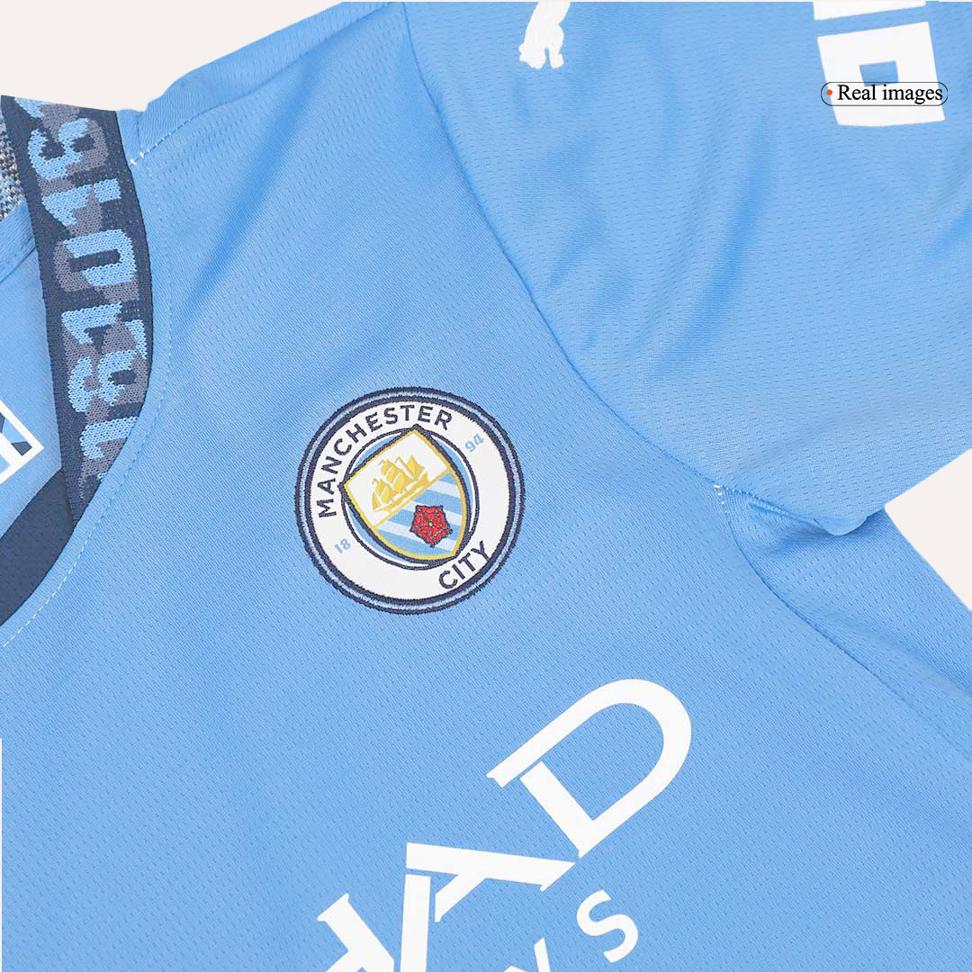 Kids Manchester City Home Soccer Jersey Kit - Pro Jersey Shop