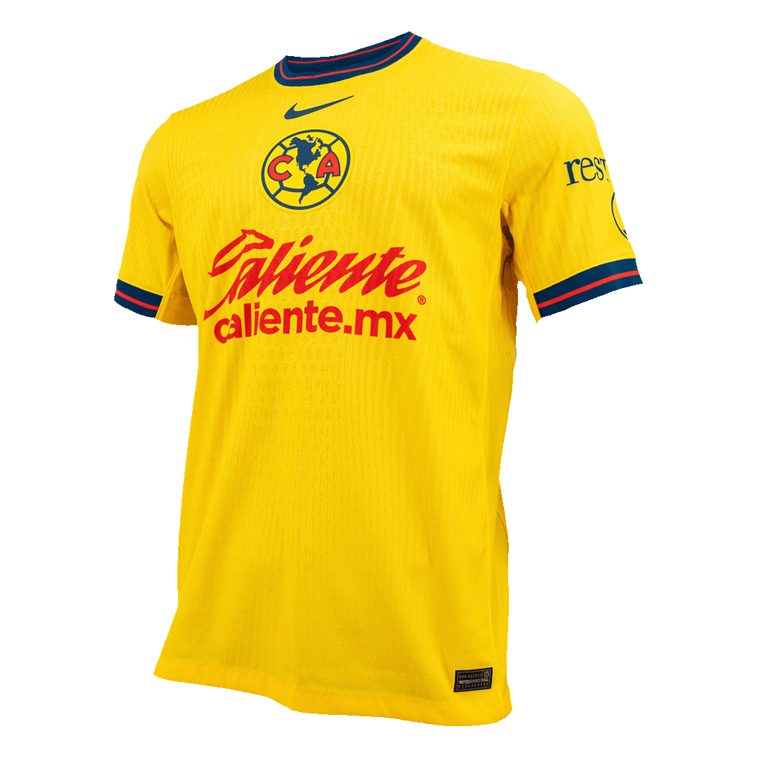 Men's Authentic Club America Aguilas Home Soccer Jersey Shirt - Player Version - Pro Jersey Shop