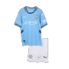 Kids Manchester City Home Soccer Jersey Kit (Jersey+Shorts) 2024/25 - Pro Jersey Shop